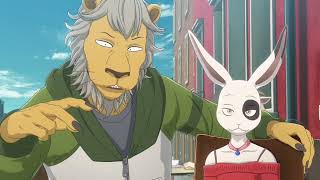 Haru meets Eado the Lion and Ako for the first time  Beastars Season 3  English Dub [upl. by Leahcimauhsoj]