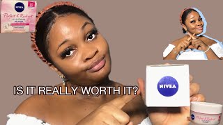 Product review All about the Nivea perfect and radiant day creampros and cons affordableskincare [upl. by Issi]