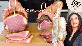 How to make homemade dry cured capocollo  capicola  coppa  lonza Authentic Italian recipe [upl. by Dubois205]