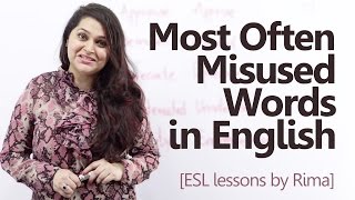 14 most often misused words in English  Free English lessons [upl. by Stuart887]