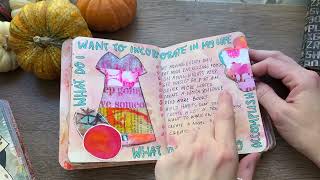 Art Journal Flip Through my Fall JIYA journal ‘23 [upl. by Sirraf249]