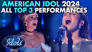 ALL AMERICAN IDOL TOP 3 PERFORMANCES 2024  Idols Global [upl. by Ellehcin]