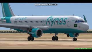 Flynas A320 Riyadh King Khalid International Airport OERK Landing FS9 [upl. by Vrablik768]