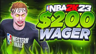 CITKEY VS IRUSHBOTS  WORLDCOMPGUARDS 400 WAGER ON NBA2K23 I WAS NERVOUS ASF [upl. by Rochelle]