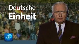 Tag der Deutschen Einheit  tagesschau vom 3 Oktober 1990 [upl. by Hsepid]