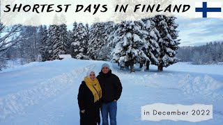 Shortest days in Finland  in December 2022  Only 6 hours days [upl. by Rush570]