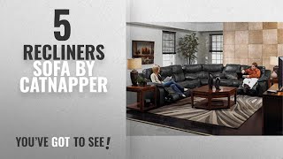 Top 5 Catnapper Recliners Sofa 2018 Catnapper Catalina Leather Reclining Sectional [upl. by Aihsenod]