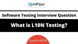 What is L10N Testing Software Testing Interview Question 334 [upl. by Perri]