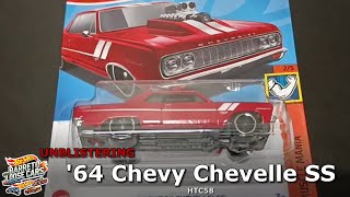 Unblistering  64 Chevy Chevelle SS  HTC58  Hot Wheels  164  Loose [upl. by Dotti]