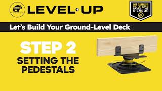 How to Set Up the LevelUp Deck Pedestals Step 2 of 10 [upl. by Eryn874]