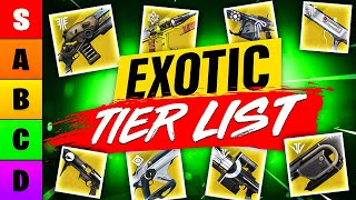 I Ranked Every Exotic Special Weapon in a Tier List Destiny 2 [upl. by Symer]