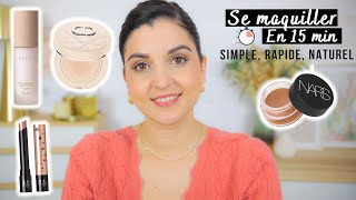 Maquillage RAPIDE et NATUREL pour tous les jours avec des nouveautés  Se maquiller en 15 MINUTES [upl. by Killion]