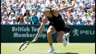 Wozniacki vs Kerber ● 2018 Eastbourne SF Highlights [upl. by Hamlet]