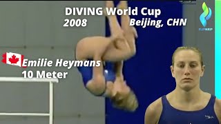 2008 Emilie Heymans  Canada Women 10 Meter Diving World Cup [upl. by Shawnee253]