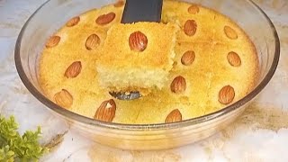 Basbousa Recipe  Rava Cake Recipe  Ramadan Sweet Recipe  This Sweet will Melt In Your Mouth 😋 [upl. by Survance]