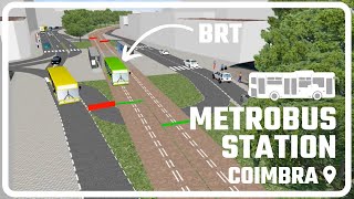 Metrobus Station in Coimbra [upl. by Oicirtap387]