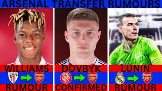 ARSENAL TRANSFER RUMOUR  ARSENAL TRANSFER NEWS  NICO WILLIAMS  DOVBYK  TRANSFER RUMOUR 2024 [upl. by Neirod]