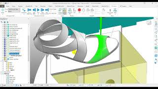 5 axis tool axis control in PowerMill [upl. by Reneta]