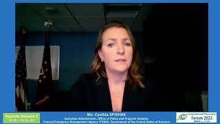 IRP Forum 2022 Ms Cynthia Spishak Associate AdministratorFederal Emergency Management AgencyUSA [upl. by Survance501]