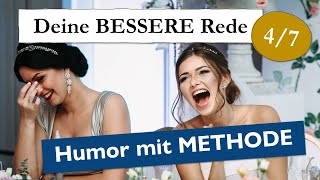 Mit METHODE zur witzigen amp humorvollen Hochzeitsrede 22 [upl. by Weslee576]