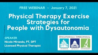 Physical Therapy Strategies for People with Dysautonomia [upl. by Eatnuhs]