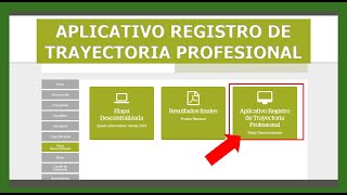 APLICATIIVO REGISTRO DE TRAYECTORIA PROFESIONAL nombramientodocente nombramientoprimaria [upl. by Inar]