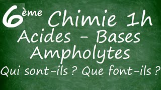 Acides bases ampholytes Qui sont Que font [upl. by Irby445]