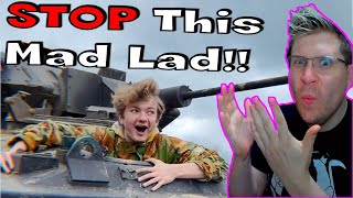 TommyInnit Bought A Tank REACTION Tom Simons  Mad Lad [upl. by Amehsat793]