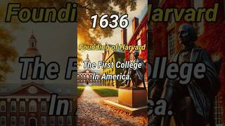 Harvard Americas First College 1636 ushistory harvard harvarduniversity facts [upl. by Seaddon]