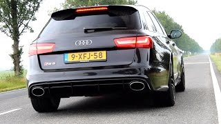 Audi RS6 Avant C7 Exhaust Sound Revving  Accelerating  Flyby [upl. by Carmelle]