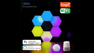 Tuya Wifi Hexagon Light Installation [upl. by Eiramanna]