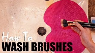 How to Easily wash your makeup brushes [upl. by Isaacs741]