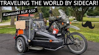 Crazy Kawasaki KLR 650 Sidecar Rig for the Road  Wahoo [upl. by Fawna]