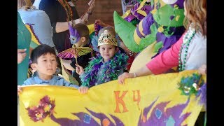 Mardi Gras parade at Saint Mary School [upl. by Namsaj332]