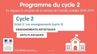 9 ARTS PLASTIQUES ENSEIGNEMENTS ARTISTIQUES  Programme Cycle 2 CPCE1CE2 p29 à 35 [upl. by Yardna]