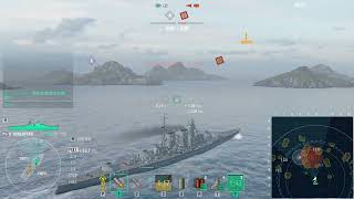 World of Warships  Schlieffen in 2vs2 Brawl  Jinan and Kleber [upl. by Einohtna]