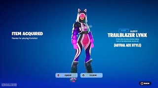 How To Get Astral Ace Style FREE In Fortnite Trailblazer Lynx Interstellar Aerial Quest Pack [upl. by Ajnos]