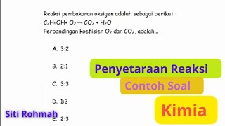 Penyetaraan Reaksi Kimia  Contoh Soal [upl. by Mackenie]