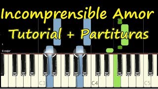 INCOMPRENSIBLE AMOR NEW WINE Piano Tutorial Cover Facil  Partitura PDF Sheet Music Easy Midi [upl. by O'Driscoll]