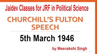 Churchill’s Fulton speech [upl. by Lewes219]