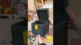 Painting the INSIDE of my minecraft ender chest 👁️✨ [upl. by Lletnohs413]