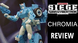 Transformers Siege WFC Trilogy Chromia Review [upl. by Adlemy]