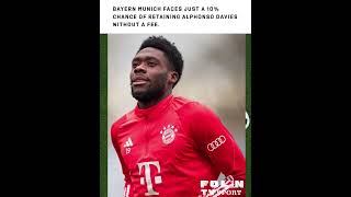 Bayern Munich faces just a 10 chance of retaining Alphonso Davies without a fee [upl. by Htabazile562]