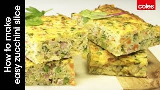 How to make easy zucchini slice [upl. by Esil686]