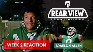 Jets Braelon Allen Talks 2TD Game Aaron Rodgers Patriots Week 3 [upl. by Letsyrhc]