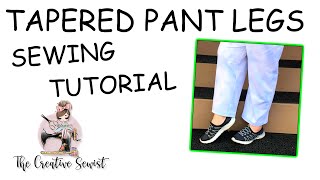 How To Taper Wide Pant Legs Quickly Like a Pro Sewing Tutorial [upl. by Lindell]