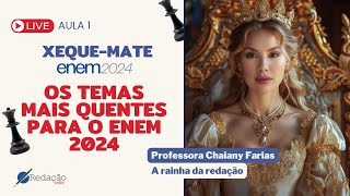 Possíveis temas para a redação do Enem 2024  AULA 1  CURSO DE REVISÃO [upl. by Sal]