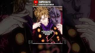 Dios World a Dio Brando Case Study jojosbizzareadventure [upl. by Eelatan]