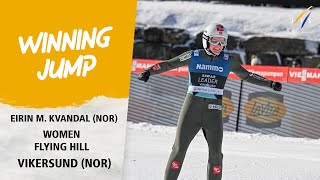 Redhot Kvandal takes maiden Ski Flying win  FIS Ski Jumping World Cup 2324 [upl. by Evante249]