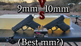 9mm VS 10mm Ballistics Gel Test [upl. by Kerad]